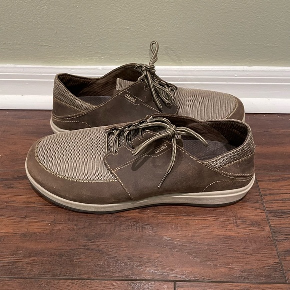 OluKai Brown Oxford Shoes with Suede Finish - Picture 7 of 8